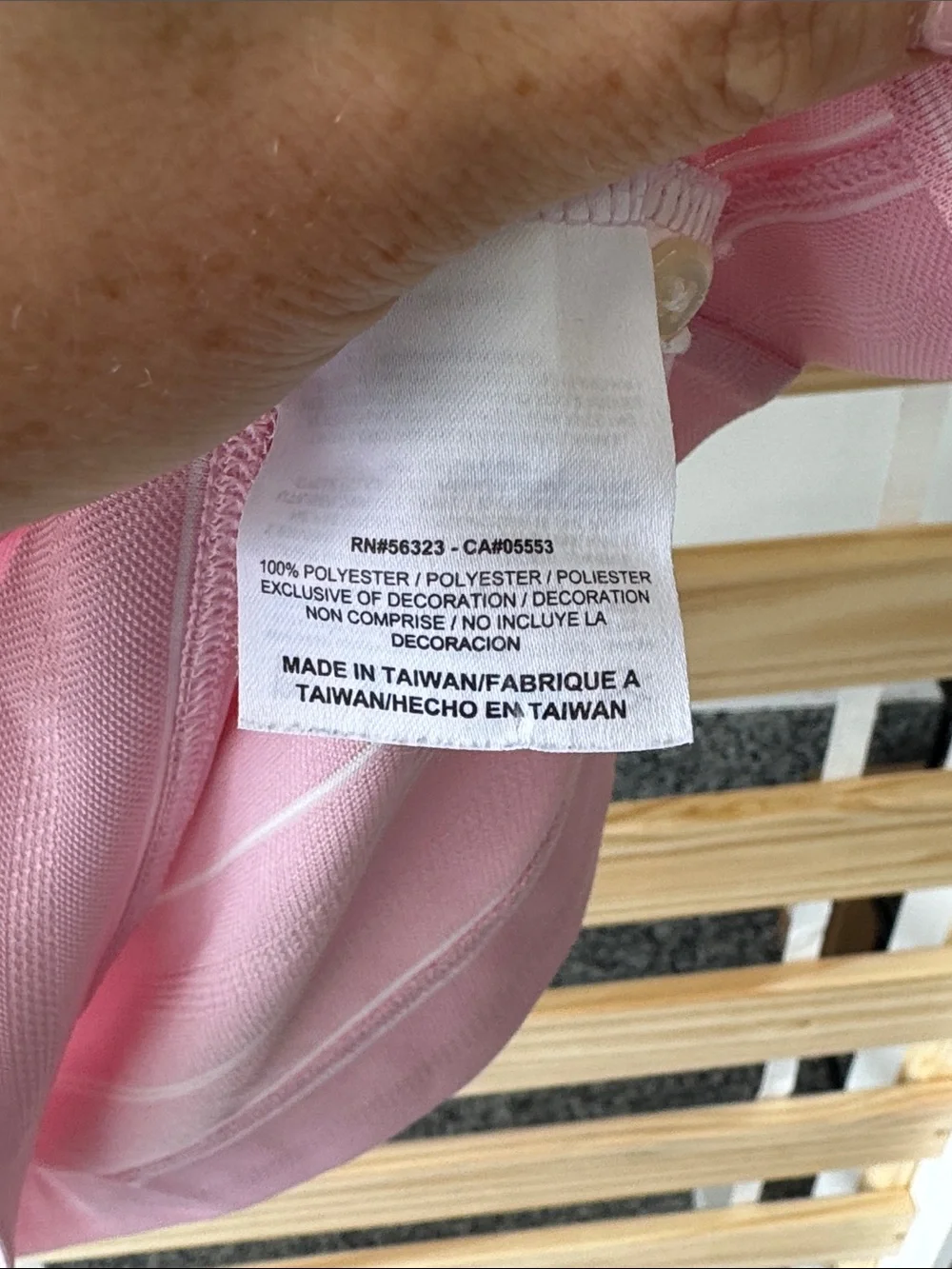 Nike Golf Pink Striped Short Sleeve Polo Tee
